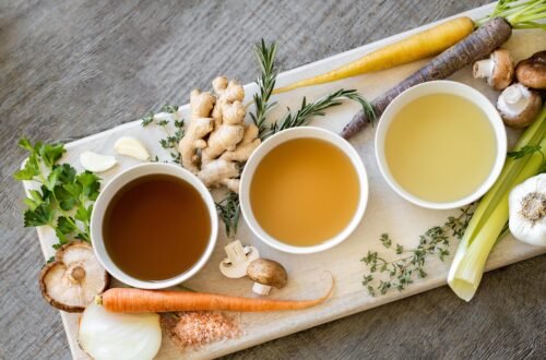 broth, soups, vegetables, ingredients, bone broth, bouillon, consomme, protein, stock, bowls, tasty, chopping board, wooden board, flat lay, broth, broth, broth, bone broth, bone broth, bone broth, bone broth, bone broth